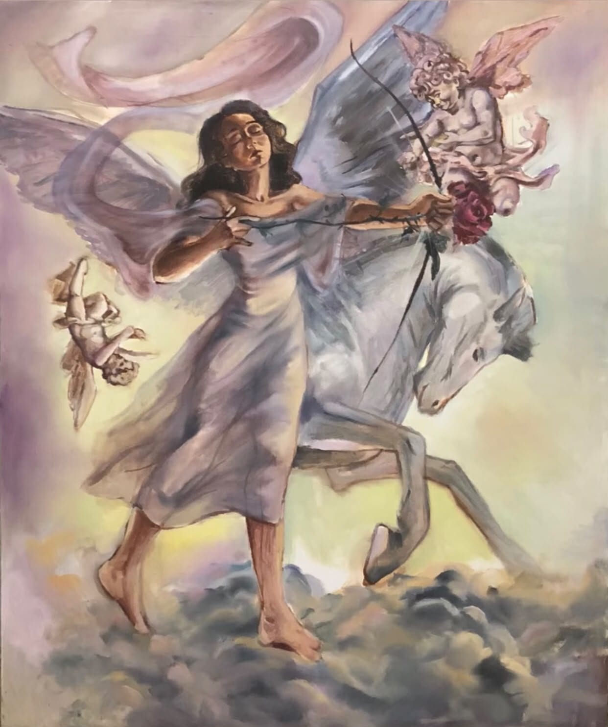 The girl with the horse, an original piece by Kinzy Mohamed