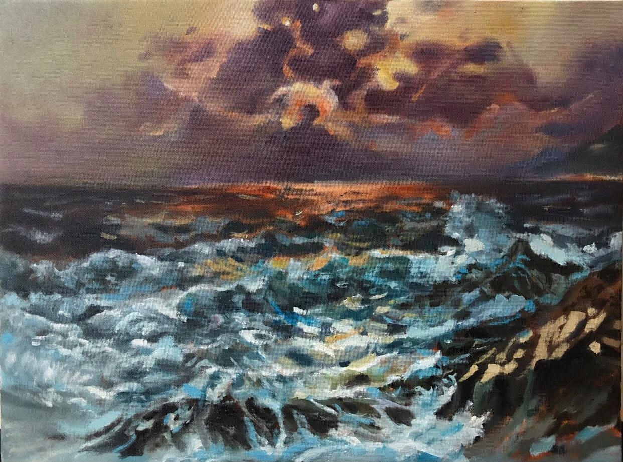 Sunset, an original piece by Kinzy Mohamed