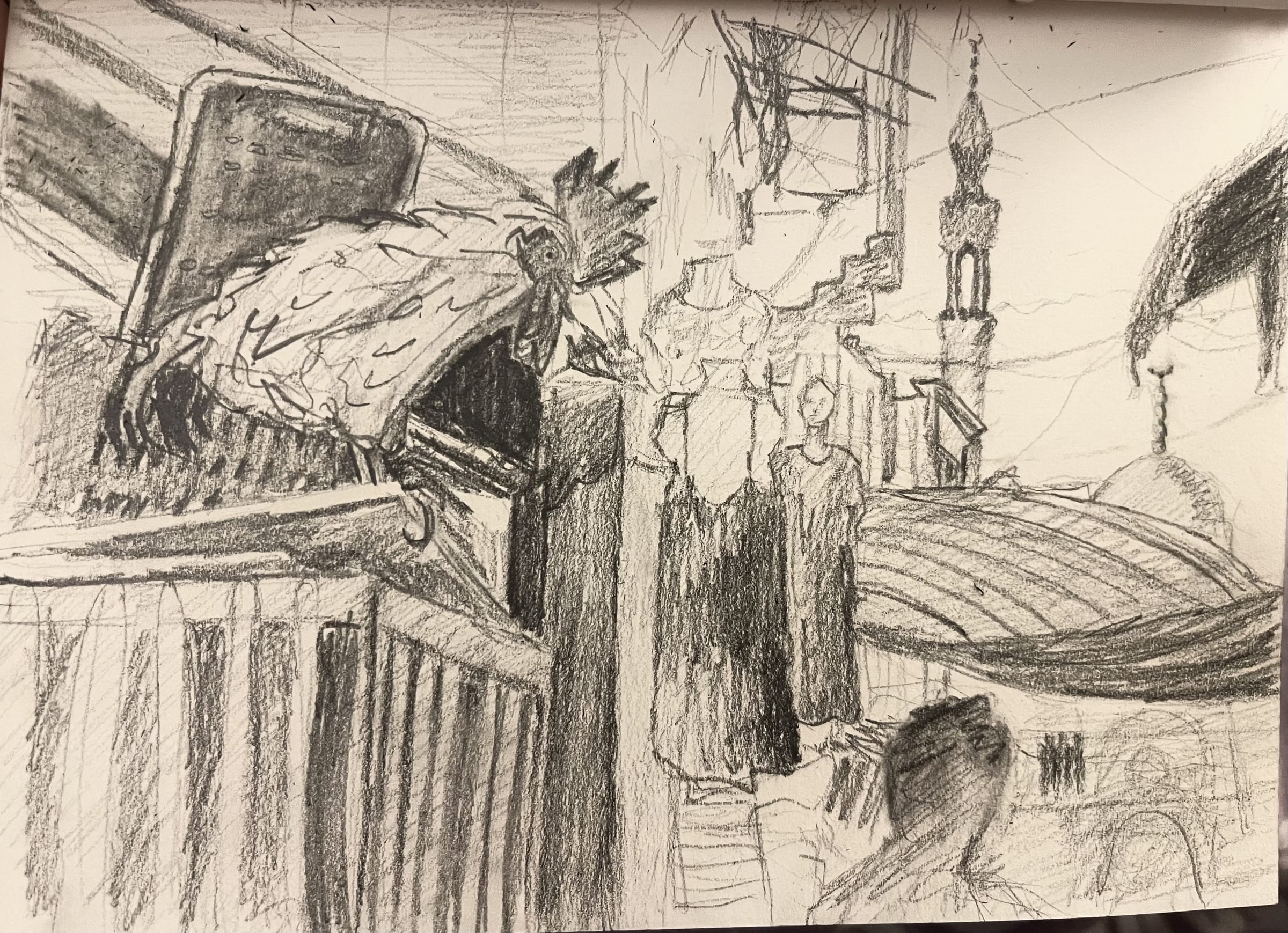 عبث “sketch”, an original piece by Mariam Eldmardash