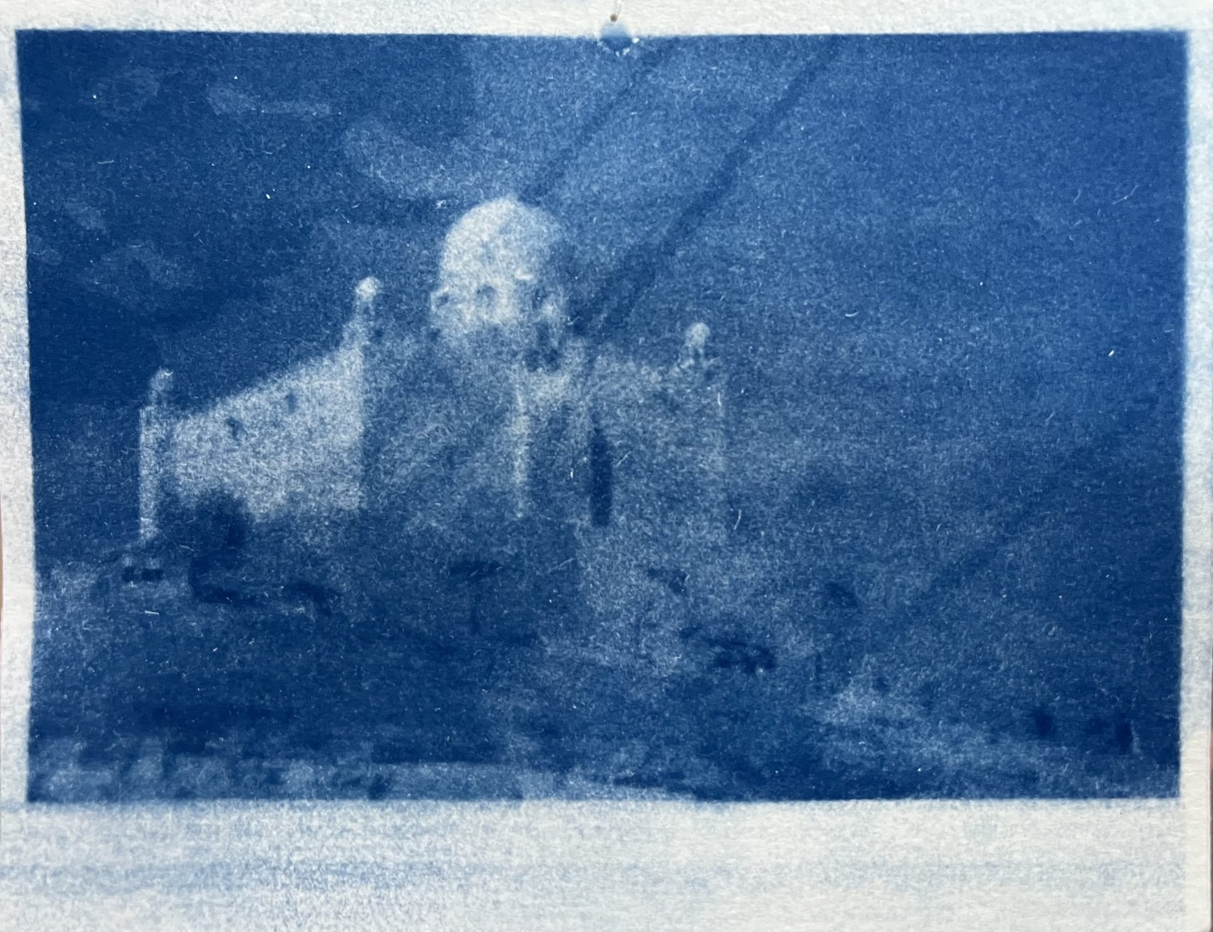 Aswan, in blue 001, an original piece by Mariam Eldmardash