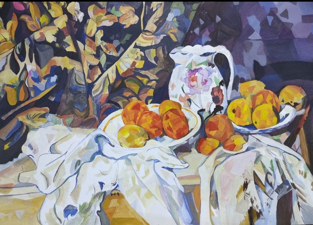 Still Life with Curtain