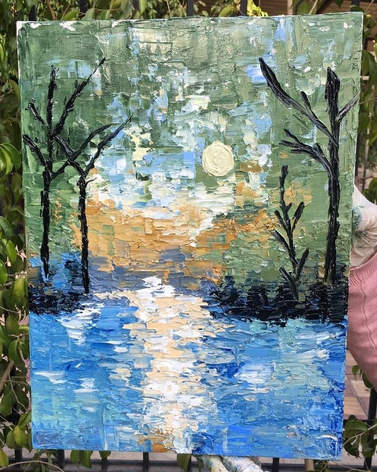 Nature Talks 🌿 palette knife