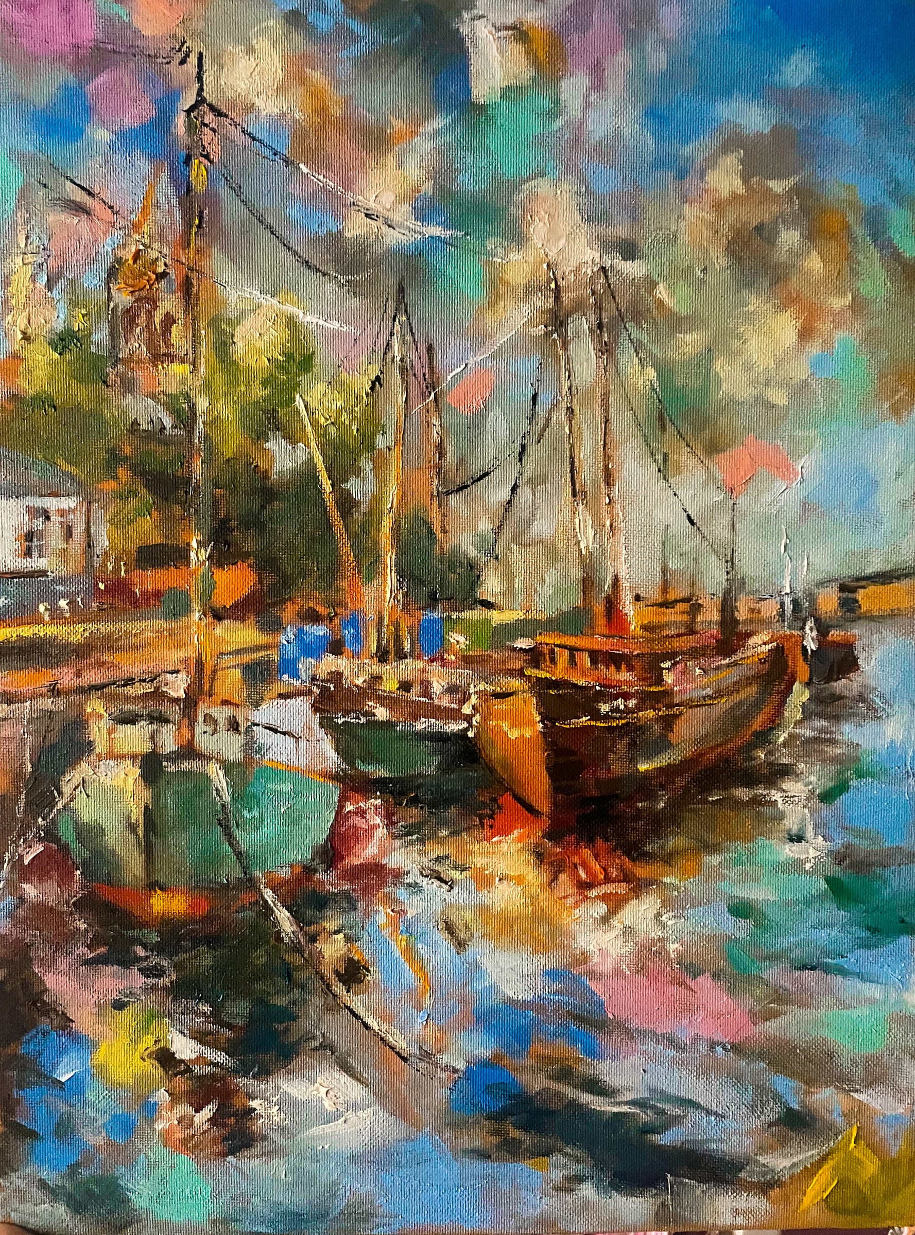 Seascape Master Copy, an original piece by Linda Adel