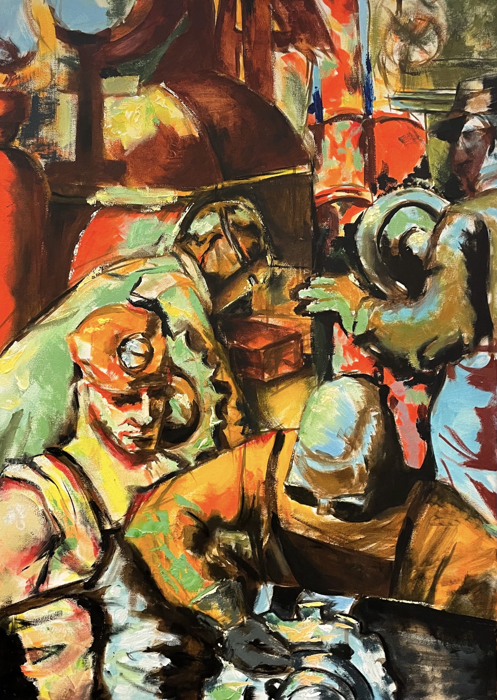 The Welders, an original piece by Linda Adel