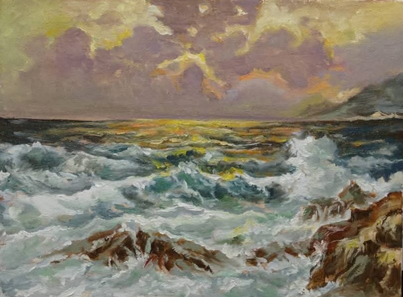Seascape, an original piece by Farah sayed