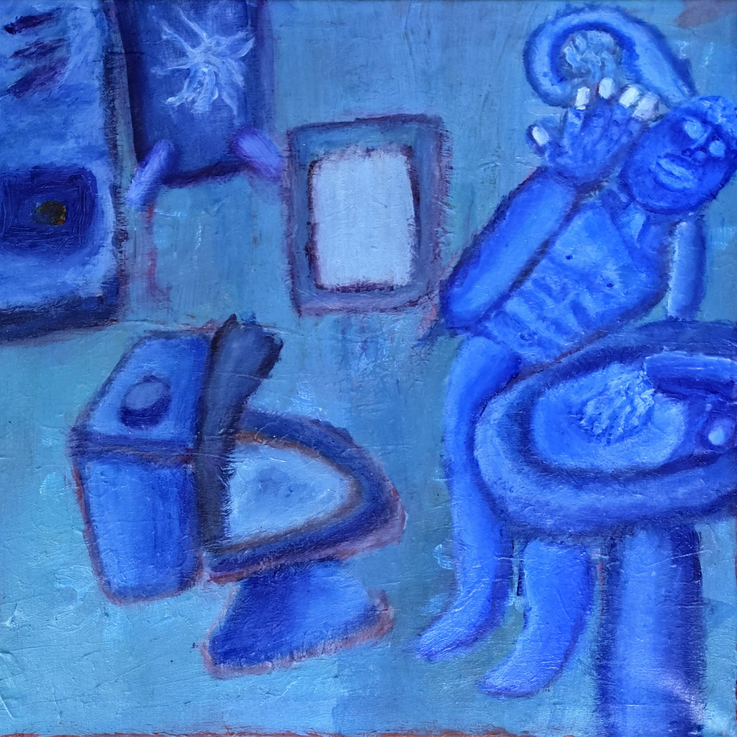 Self-portrait in the guests' room