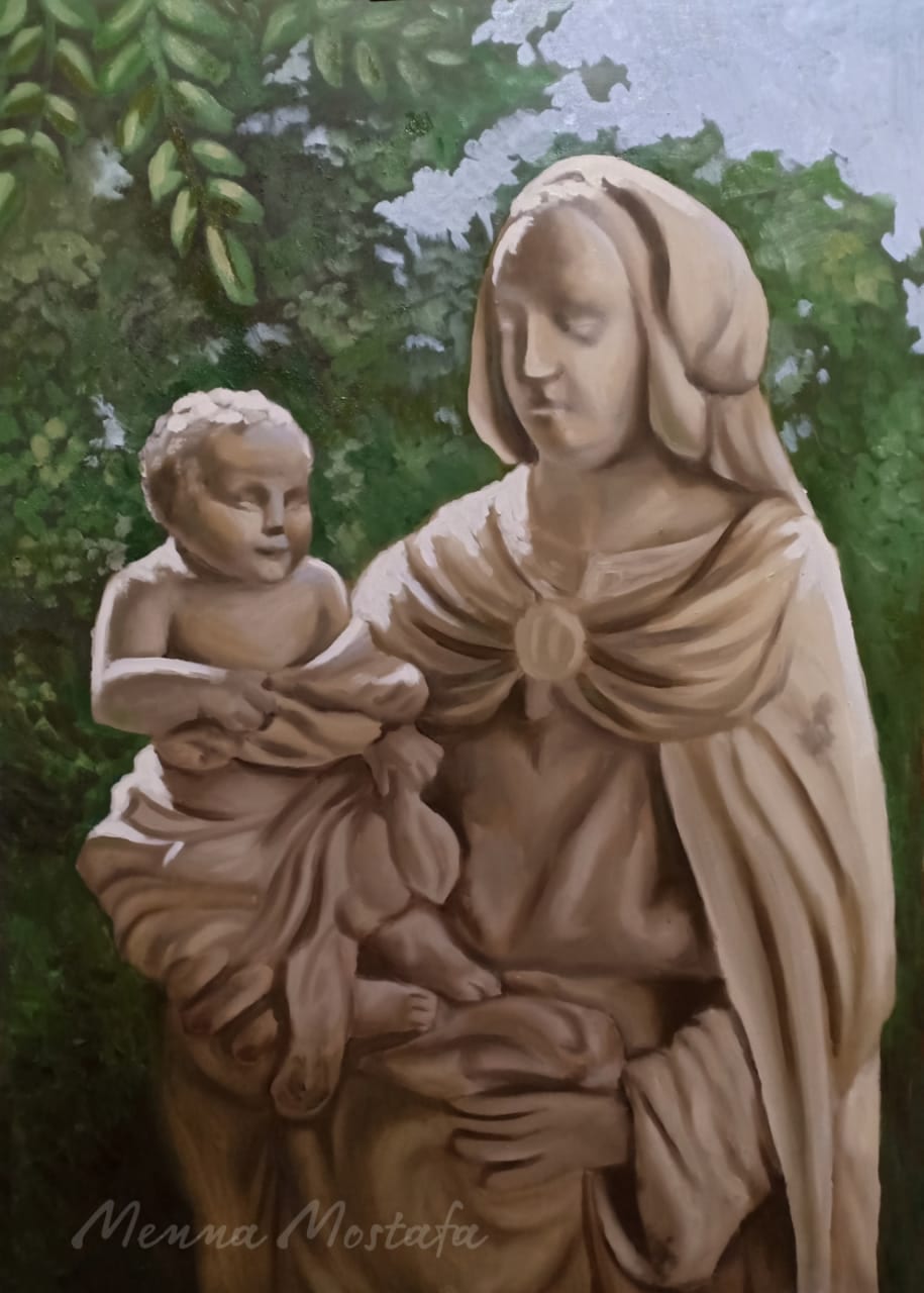 The Eternal Embrace, an original piece by Menna Mostafa