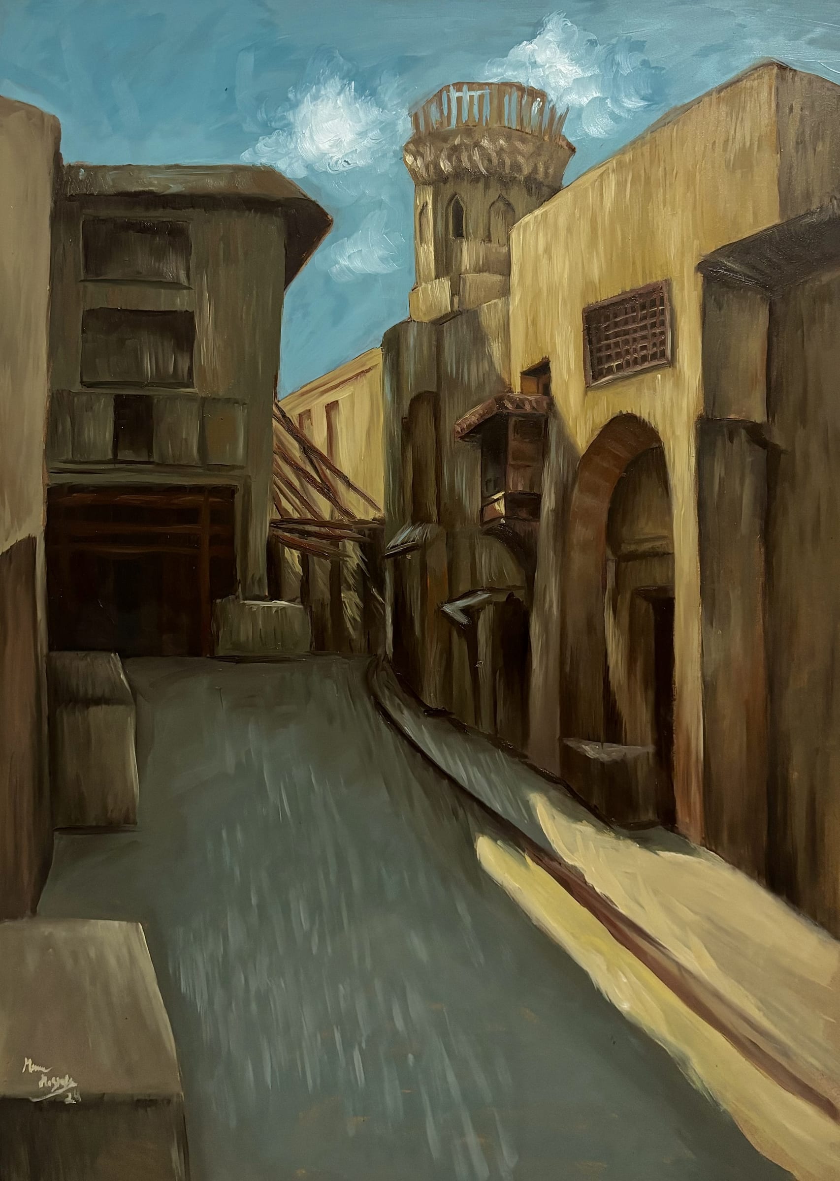 The Historic Alley, an original piece by Menna Mostafa