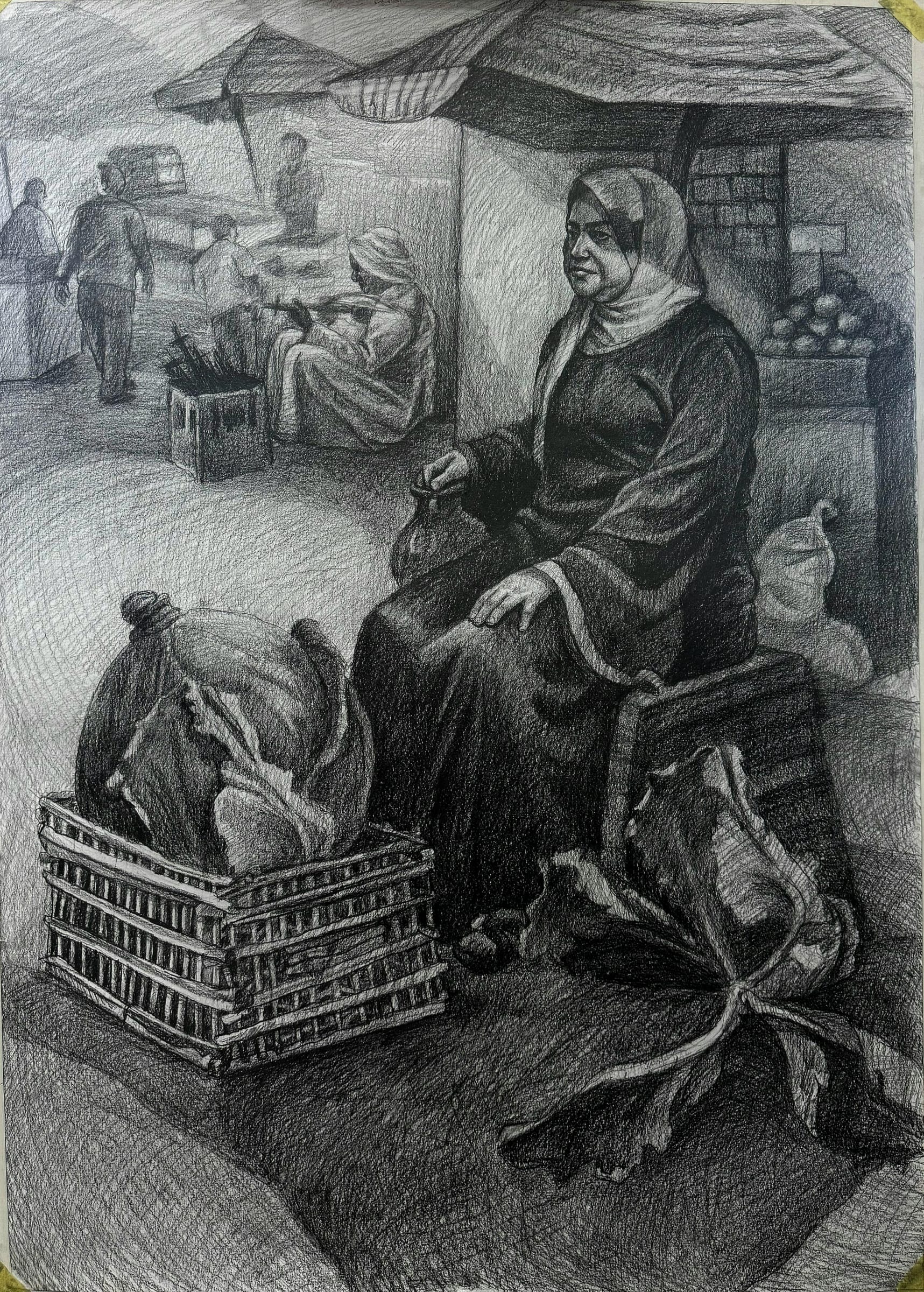 The Silent Market, an original piece by Kerolles Ragai