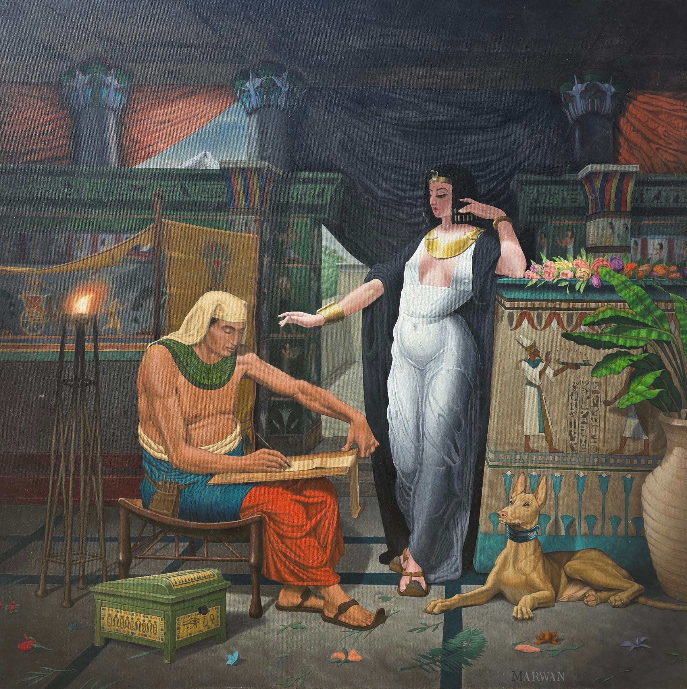 At the princess's command, an original piece by Marwan Gamal