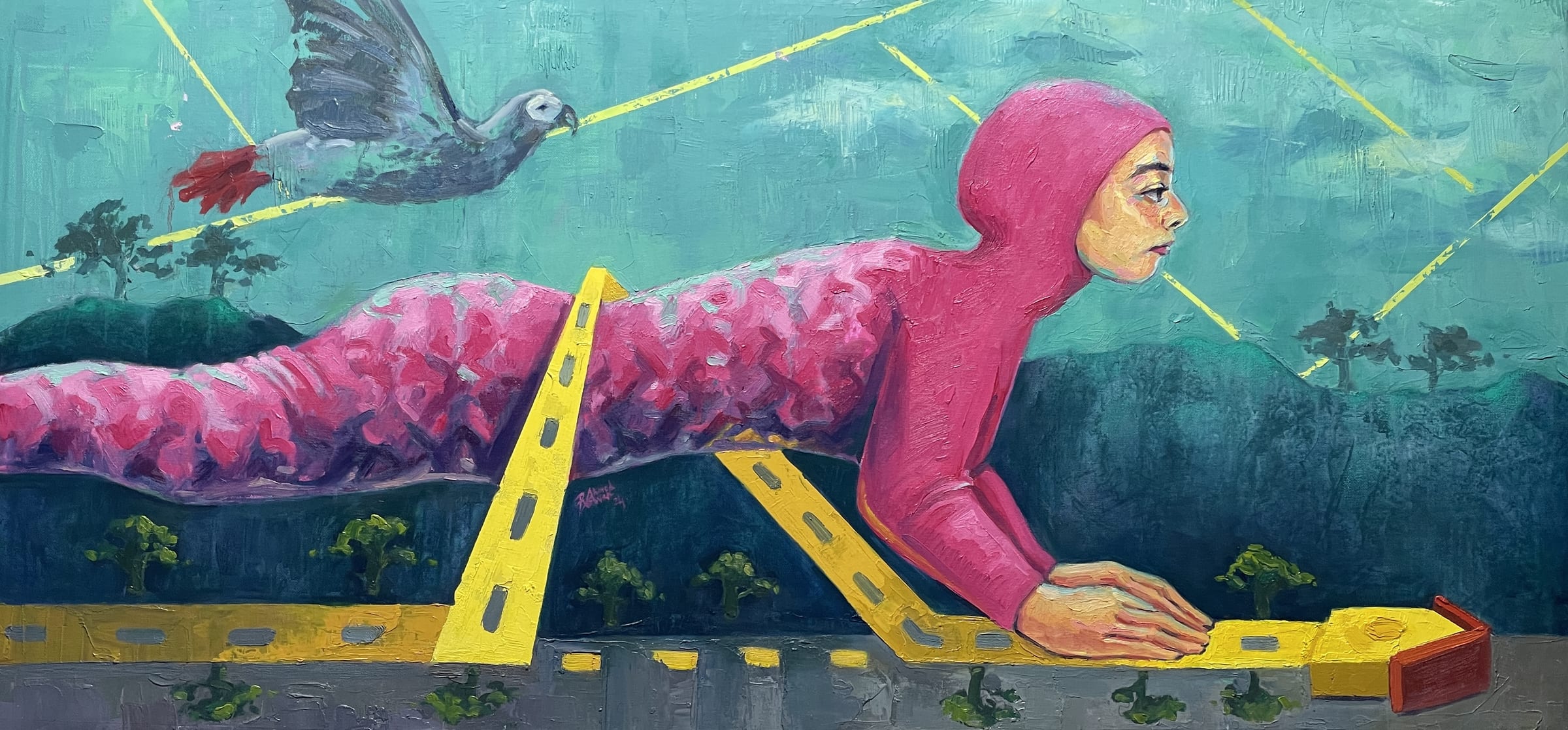 رحلة, an original piece by Rowan Farouk