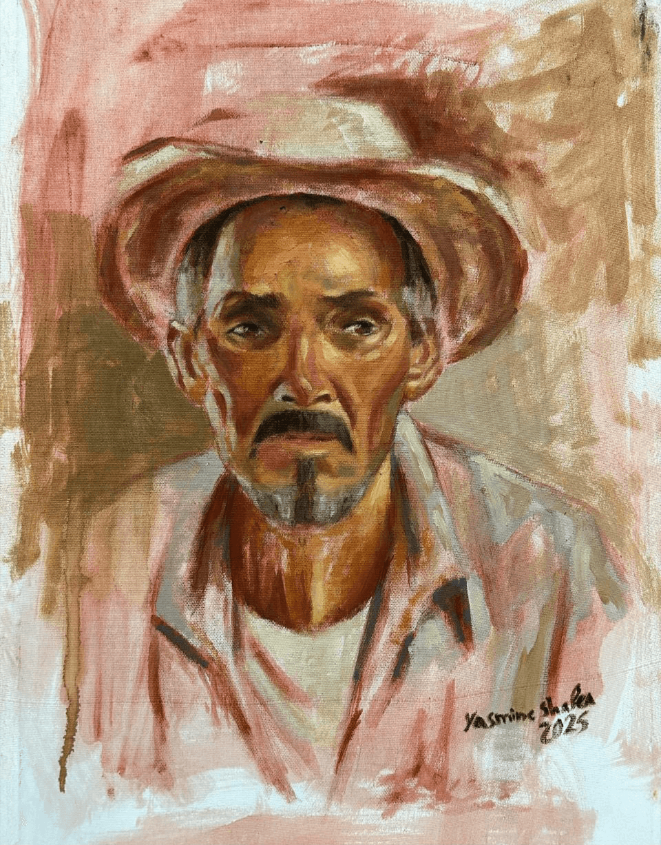 The old man, an original piece by yasmine shafea