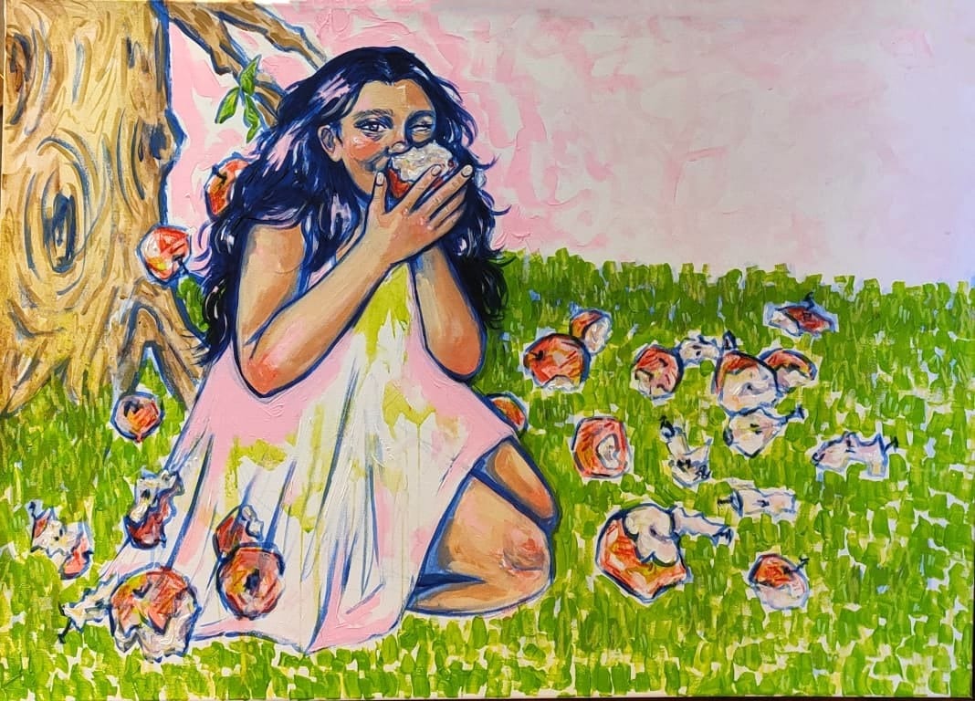 Apple Pt. 2, an original piece by Yasmeen Hassan Elsayed