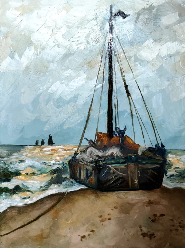 Seascape (Copy), an original piece by Yasmeen Hassan Elsayed