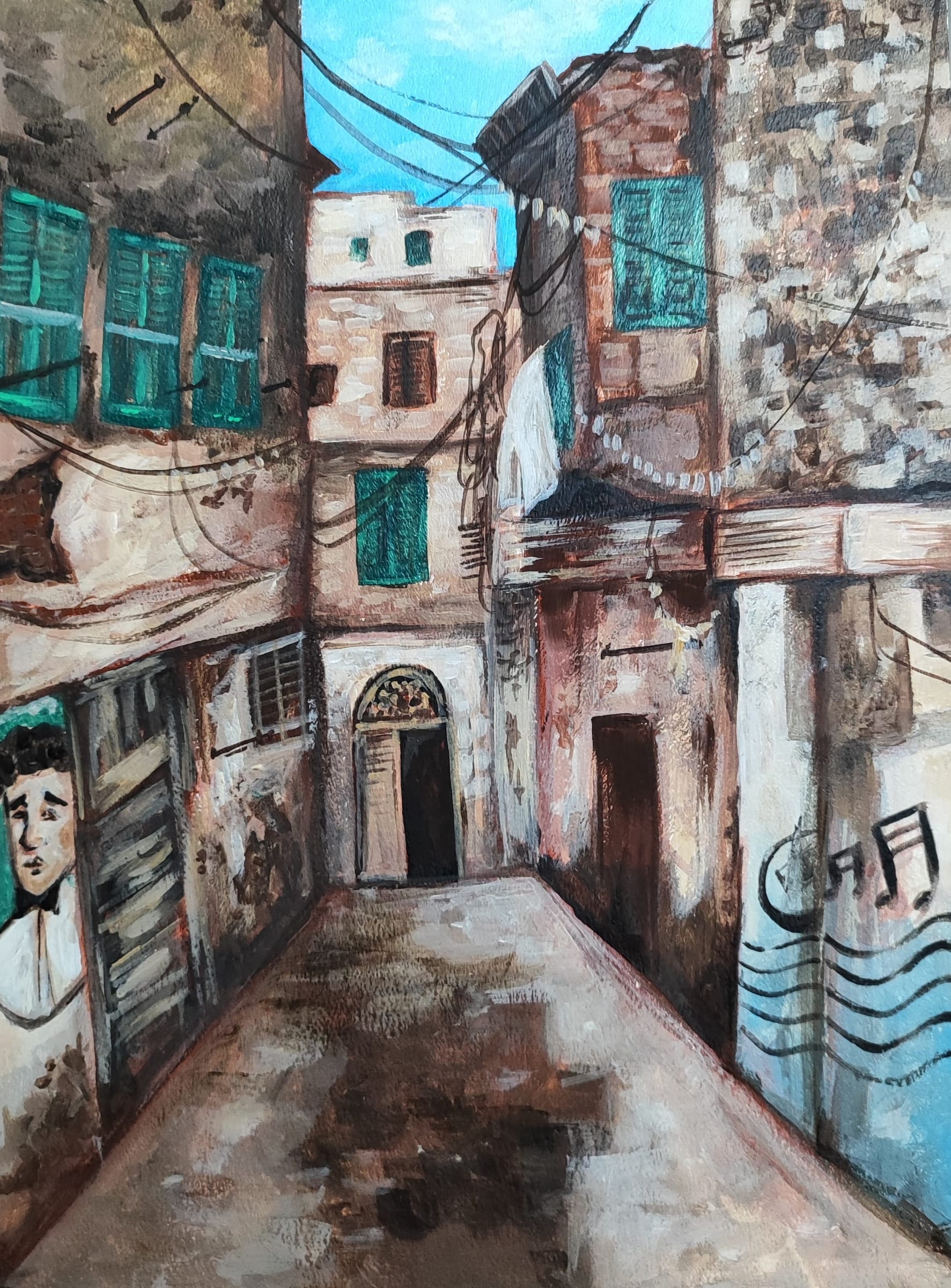 Kom El Deka Landscape, an original piece by Yasmeen Hassan Elsayed