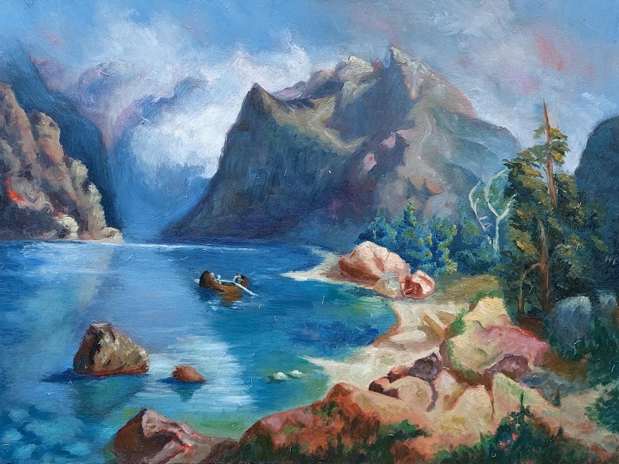 Landscape copy, an original piece by Kawther Assal