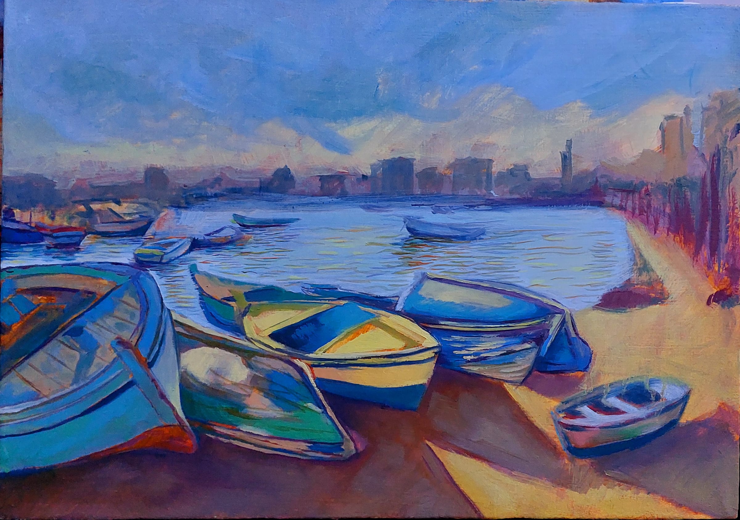 Seascape, an original piece by Asmaa Elsherif