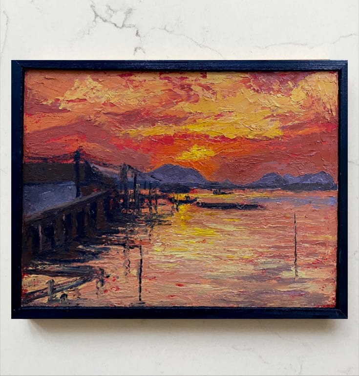 Landscape impasto