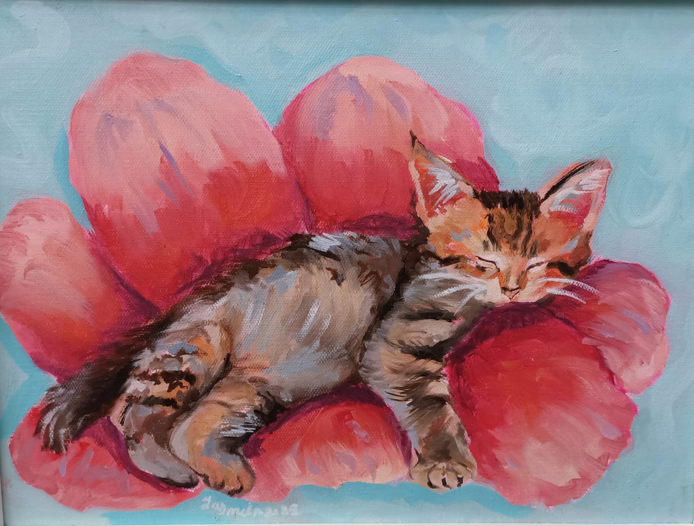 Dreamy Cat, an original piece by Yasmien Hussein