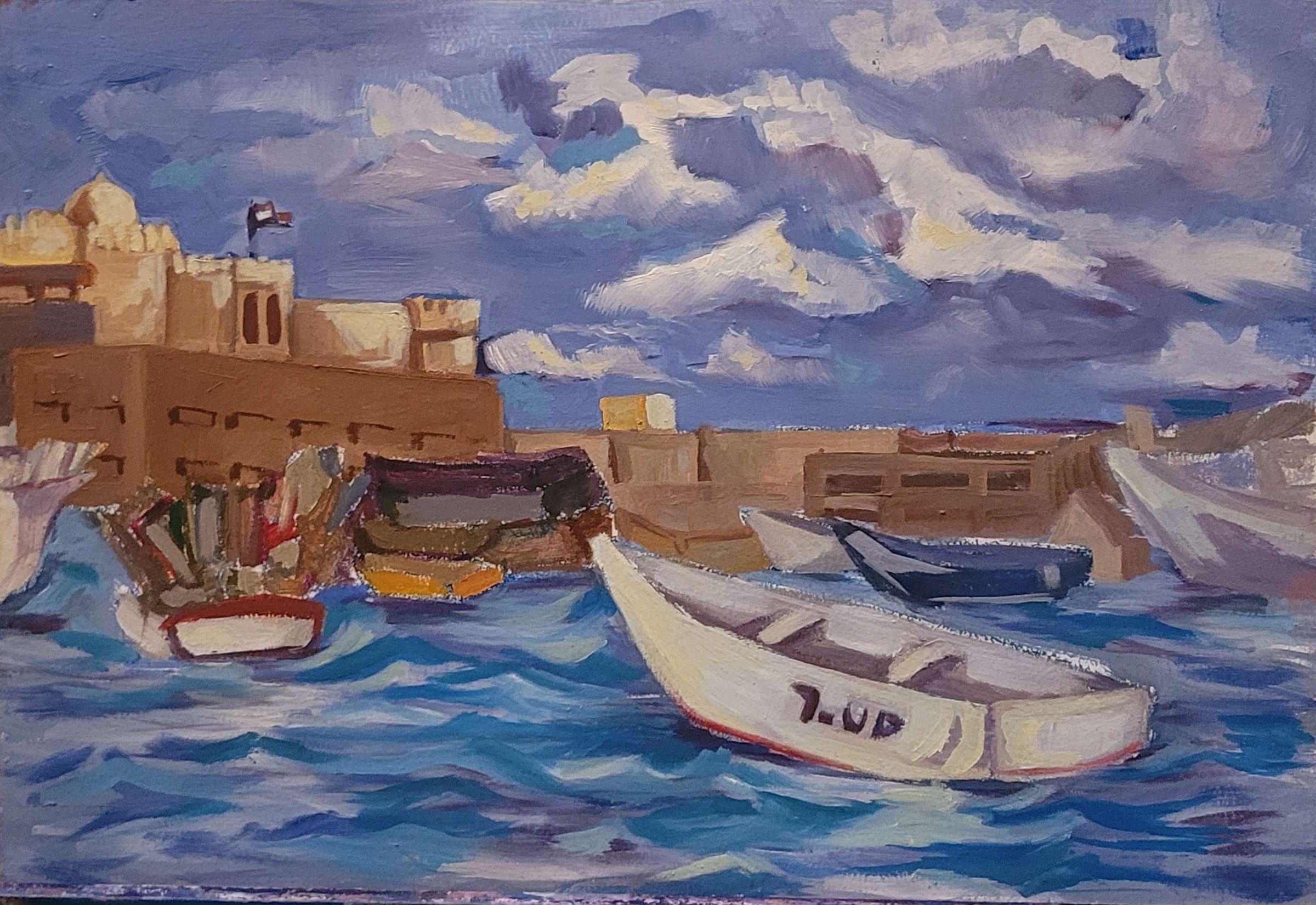 Seascape, an original piece by Rokaya abdelDaym