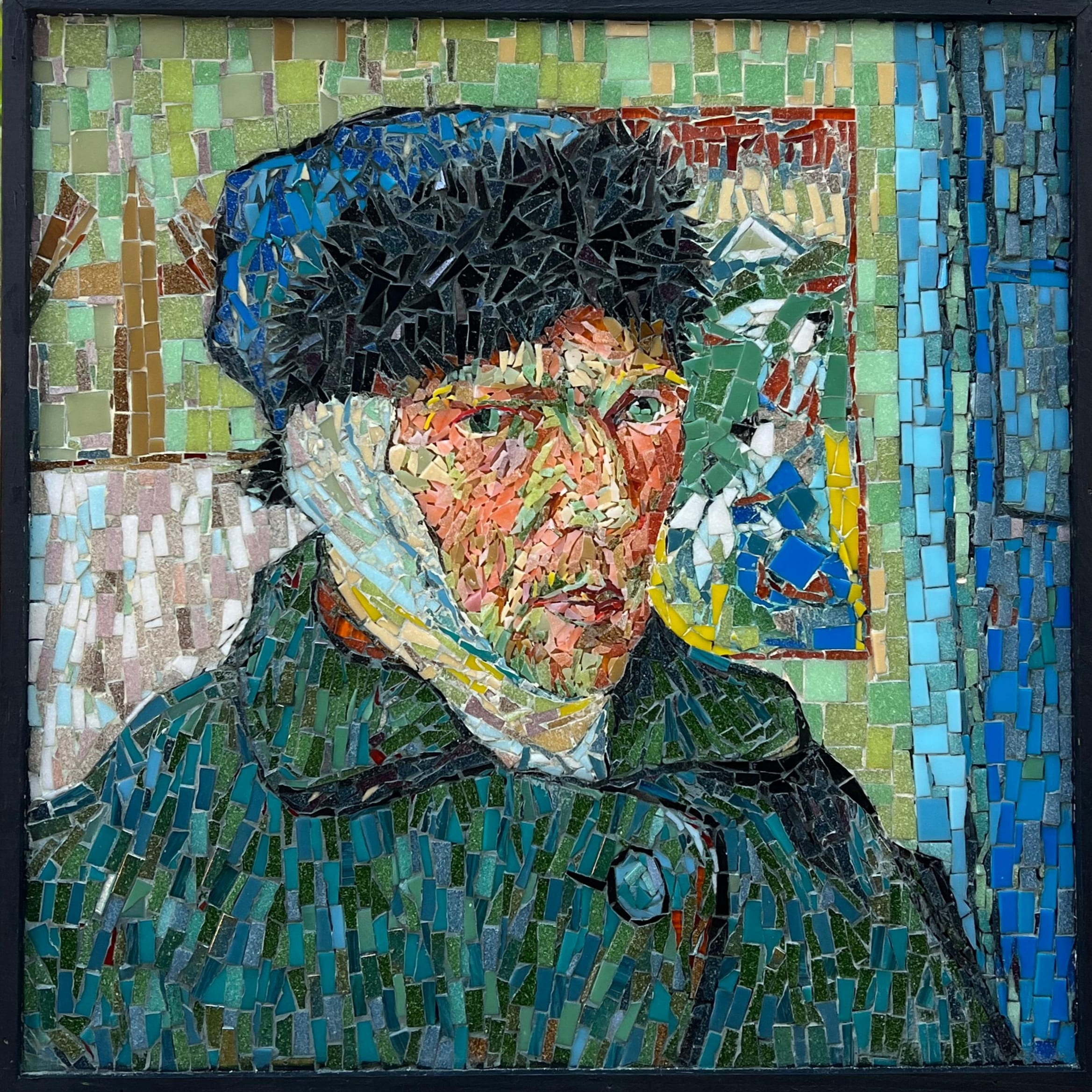 Replica of van gogh's self portrait with bandedged ear 1889