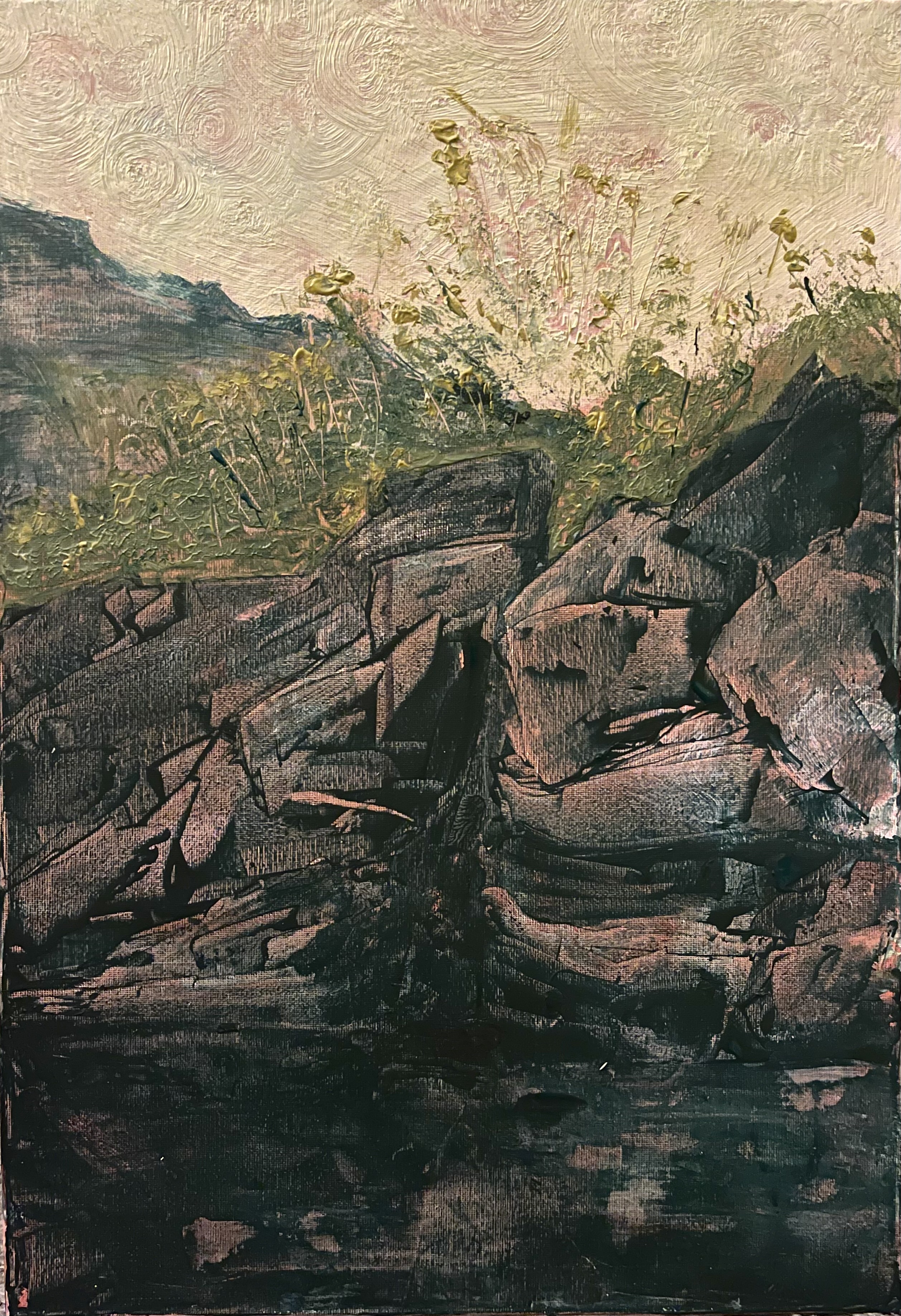 Nile rocks, an original piece by Mariam Eldmardash