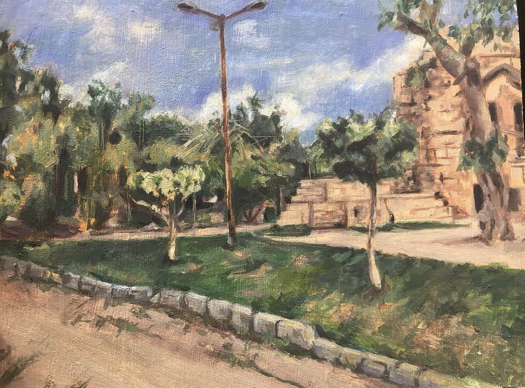 Landscape, an original piece by Shahd Elsayed