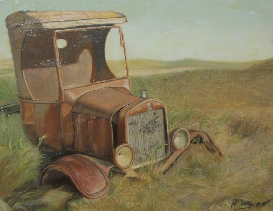 Old Automobile, an original piece by Marwan Gamal